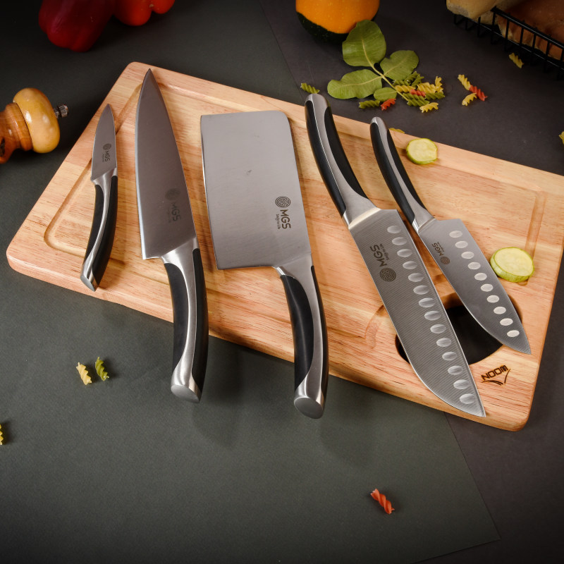 سرویس چاقو آشپزخانه 9 پارچه ام جی اس مدل KS-8011s
