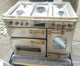 اجاق گاز تاکنو چهارفر استیل طلایی