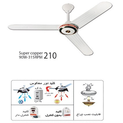 پنکه سقفی ارشیا مدل ۲۲۳۱