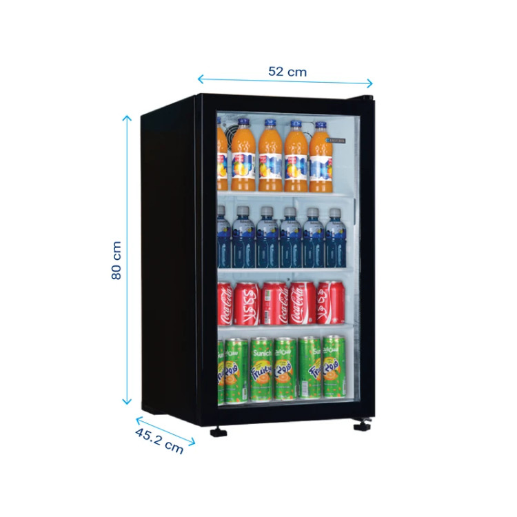 یخچال 5 فوت ایستکول مینی بار شوکیس مدل TM-4294-CS