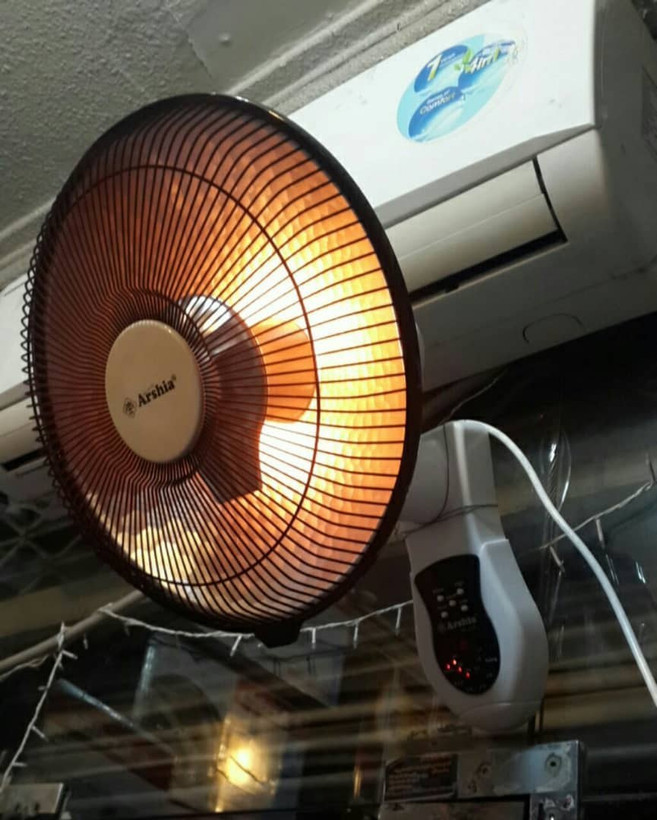 بخاری برقی هالوژنی ارشیا مدل WH-1311A با کنترل دار