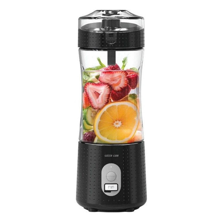 شیکر و آبمیوه گیری شارژی قابل حمل 380 میلی لیتر گرین لاین GNBLNDMPJBK